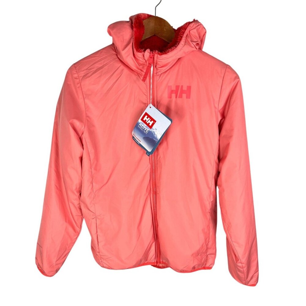 HELLY HANSEN Junior's Coral Almond Reversible Champ Jacket NWT Size 16